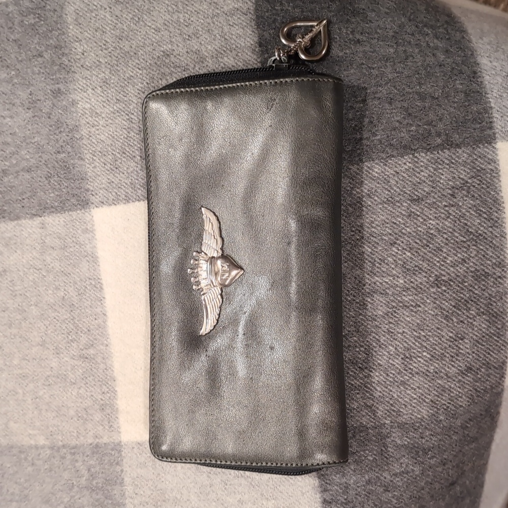 Nicole Miller Black and Silver Wallet